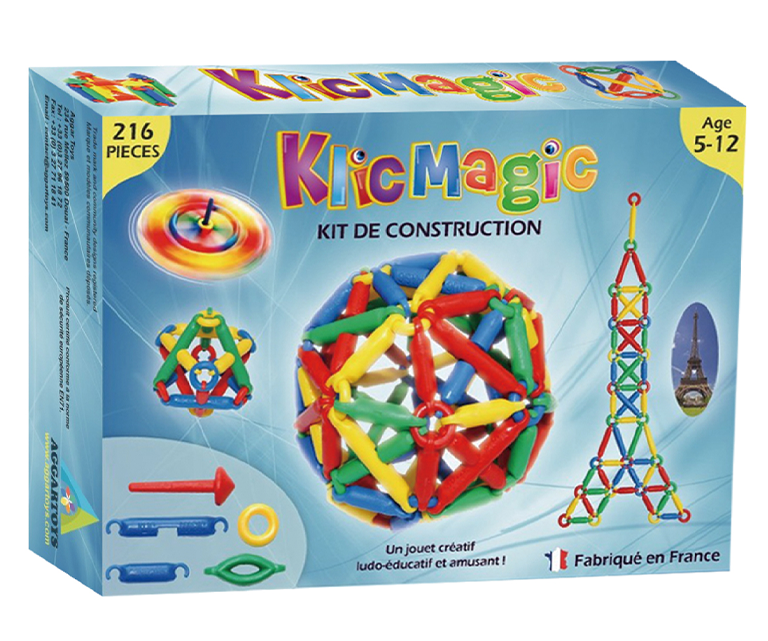 クリックマジック　AGGARTOYS　フランス製　つなげて遊ぶ構成玩具