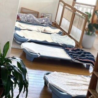 午睡用ベッド　スペースライン　コット　お昼寝用の簡易ベッド　エンジェルス社
